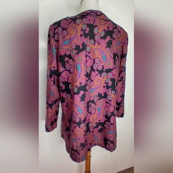 VINTAGE LONG PAISLEY BLOUSE - Picture 4 of 8
